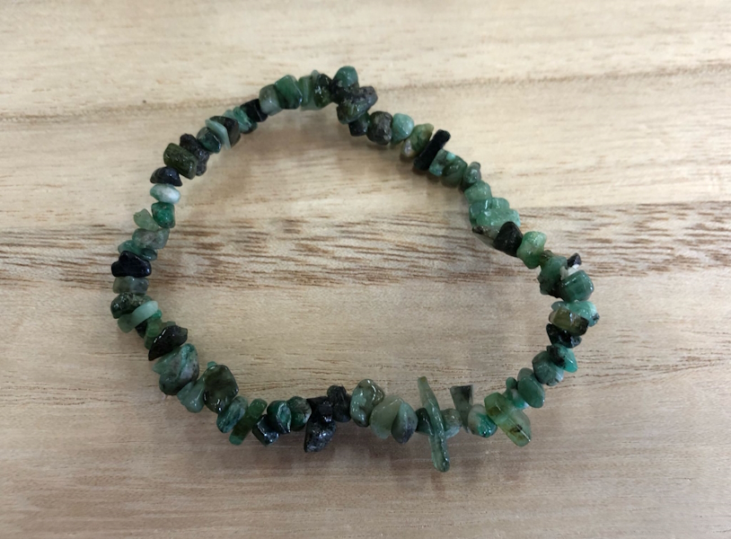 Pulsera chip pequeña Esmeralda